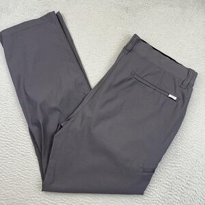 Orvis Tech Pants Men 40x32 Gray Stretch Water Repellent Zip Media Pocket Outdoor